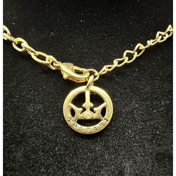Vintage Trifari Necklace Oval Link Chain Gold Tone 16” + 2” Classic Minimalist - Picture 3 of 6